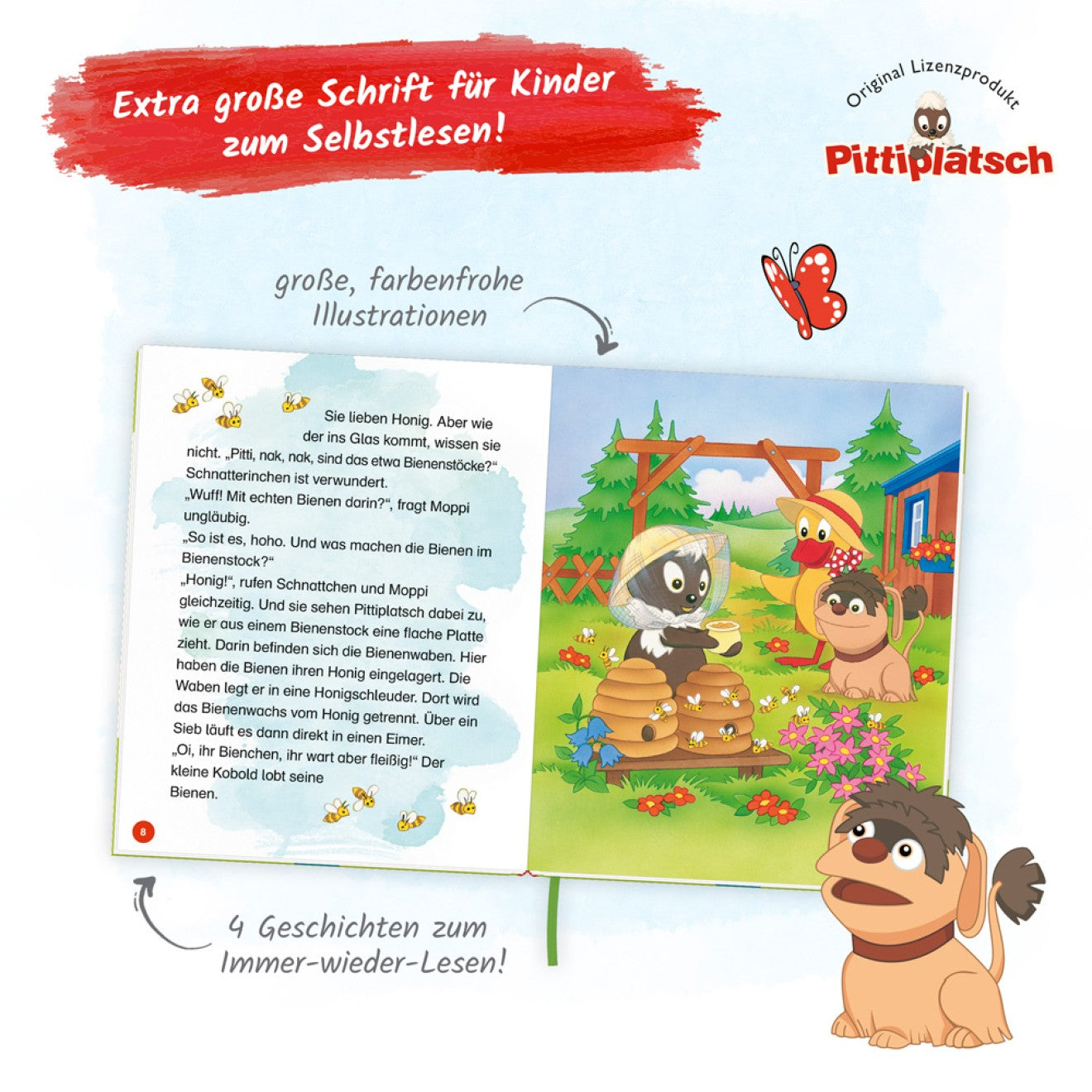 Pittiplatsch Geschichten zum Lesenlernen – Hardcover Kinderbuch ab 5 Jahren
