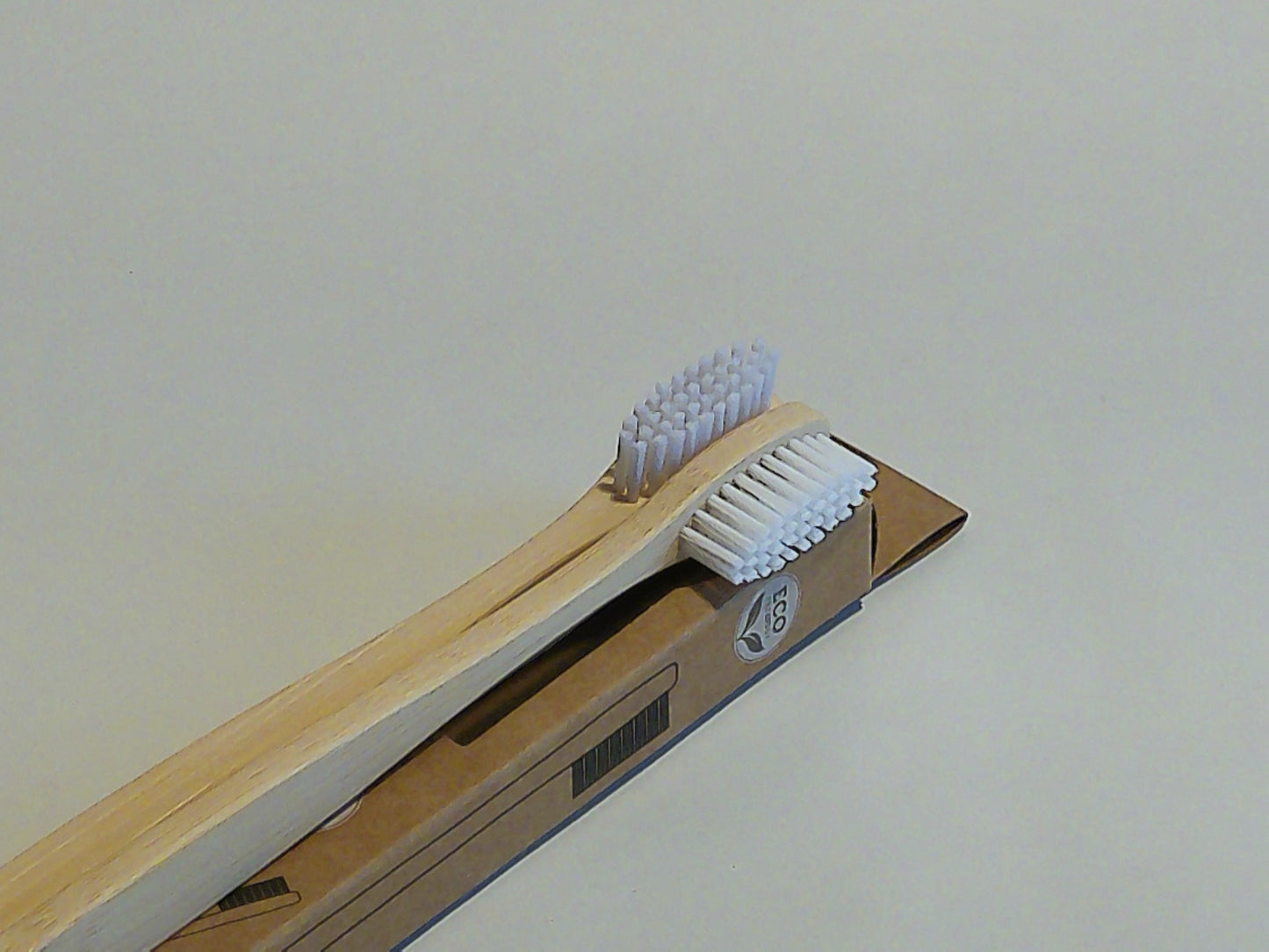 2er Set Zahnbürsten "Bambus" 1,3 cm x 17,5 cm
