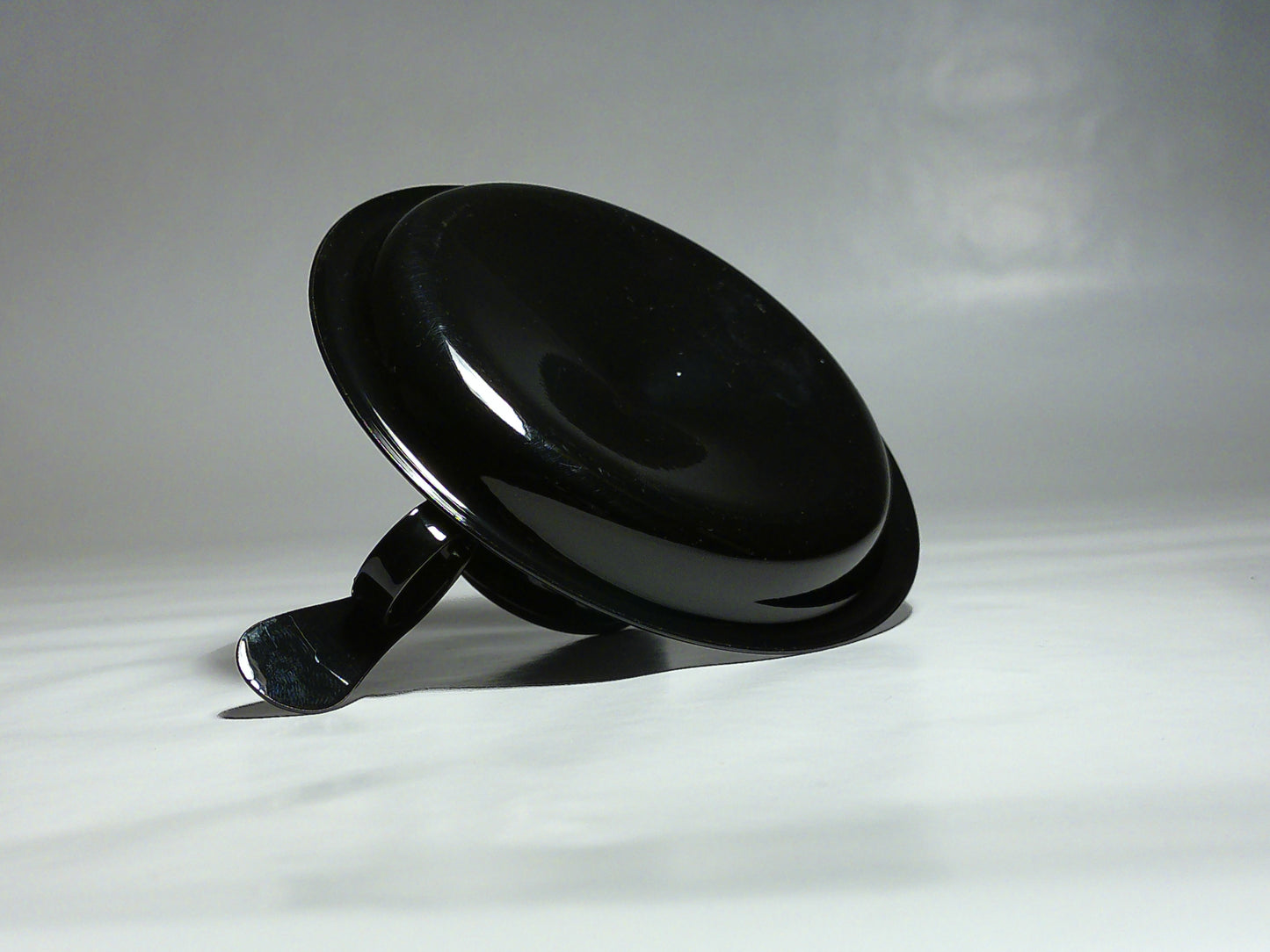 Münder Email Kerzenhalter beschichtet 14,5 cm x 13,0 cm x 6 cm, Farbe schwarz mit schwarzem Rand (Kopie)