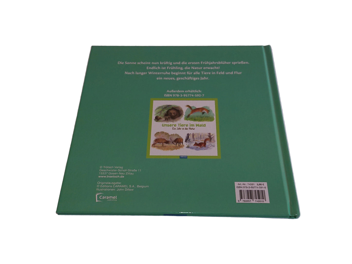 Trötsch Verlag Unsere Tiere in Feld und Flur, Ein Jahr in der Natur 22,7 cm x 22,7 cm