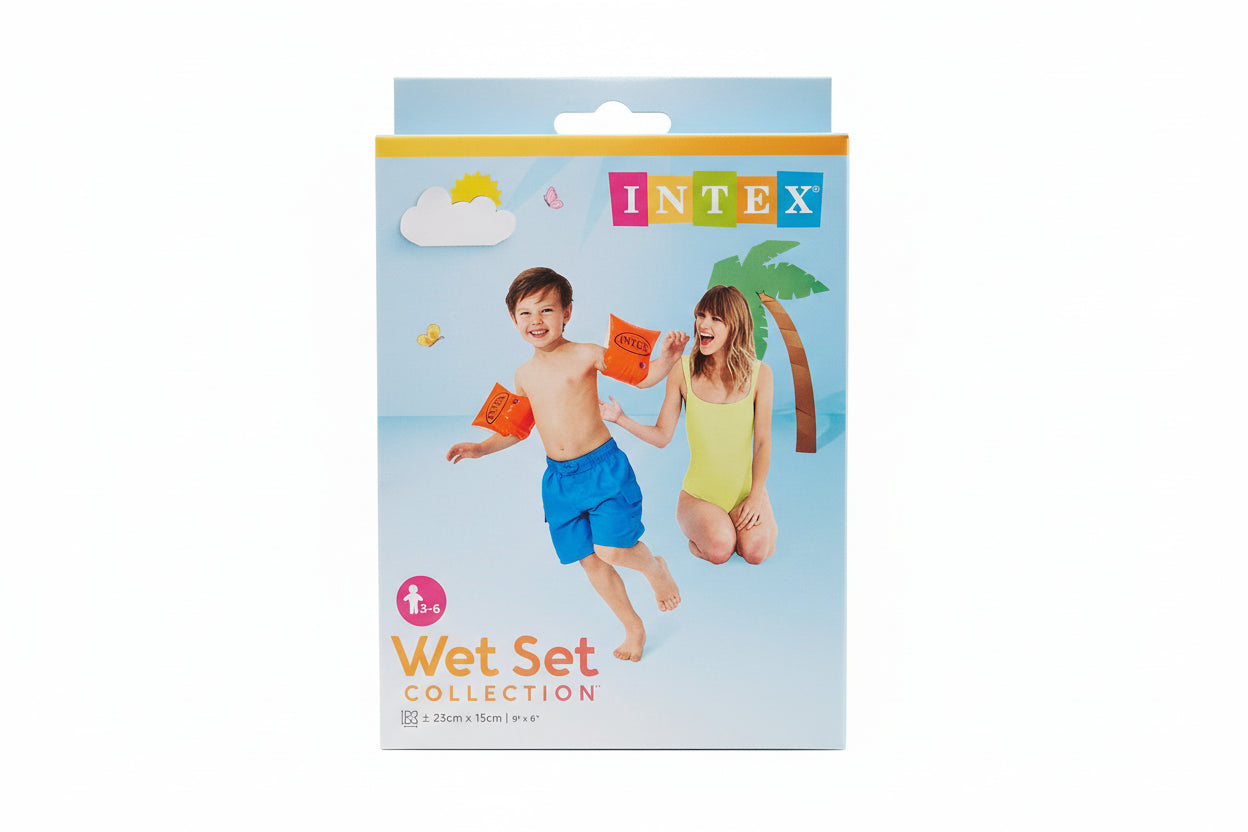 INTEX Schwimmärmel Wet Set – Kinder Schwimmhilfe, rot (3–12 Jahre)