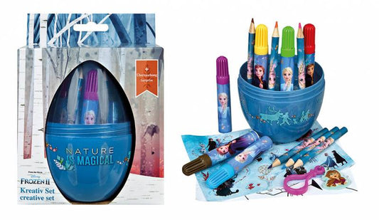 Frozen II Kreativ-Set im Ei – Anna & Elsa | Marker, Stifte & Sticker