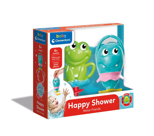 Clementoni Baby Badespielzeug – Meine ersten Badefreunde, 2-teilig (Frosch)
