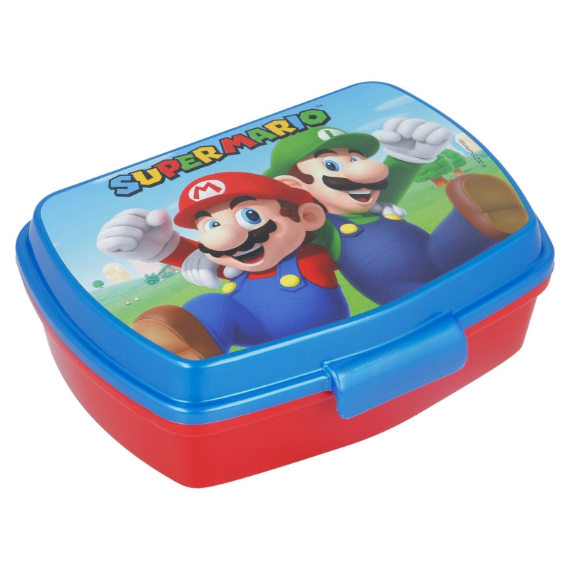 Super Mario Kindergarten-Set – Rucksack + Trinkflasche + Brotdose | Lizenzprodukt