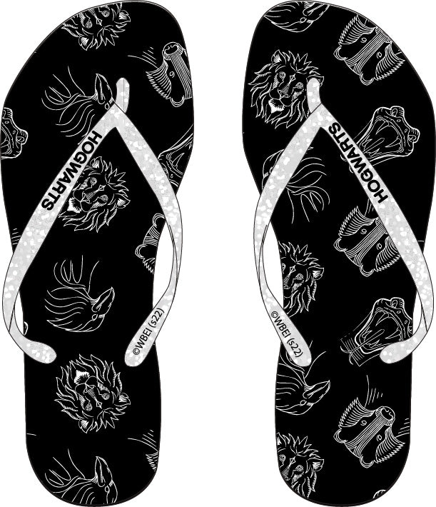 Harry Potter Strand-Set Damen – Flip Flops + Badetuch 70x140 cm | Lizenzprodukt