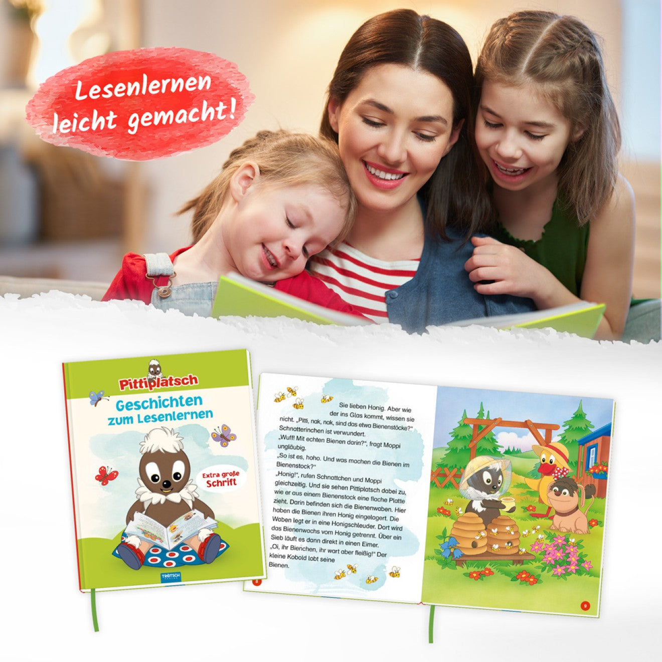 Pittiplatsch Geschichten zum Lesenlernen – Hardcover Kinderbuch ab 5 Jahren