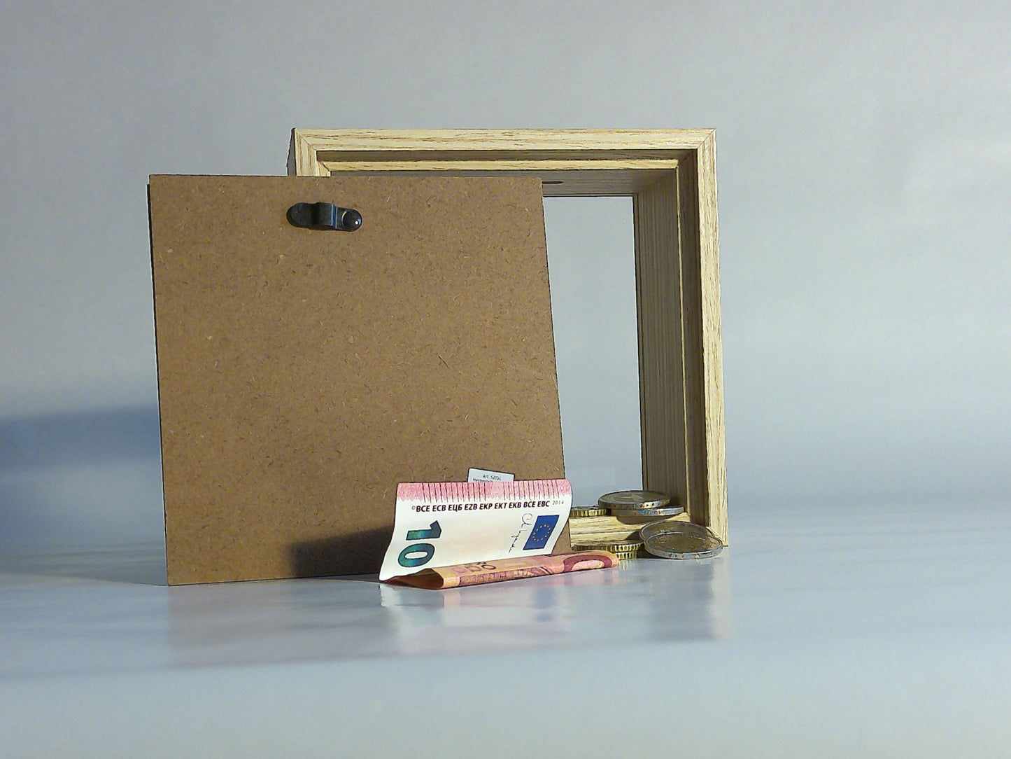 Spardose „Millionär“ aus MDF – 14,5 × 14,5 × 6,5 cm