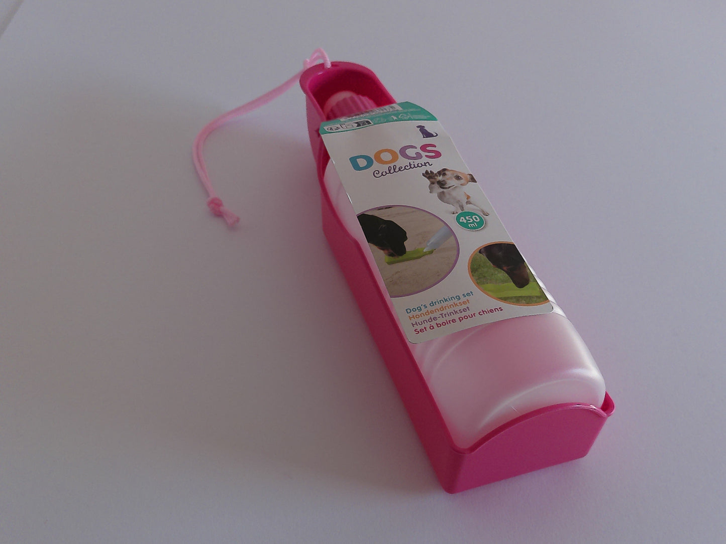 Hundetrinkflasche 450 ml – Praktische Wasserflasche für Hunde, 4 Farben
