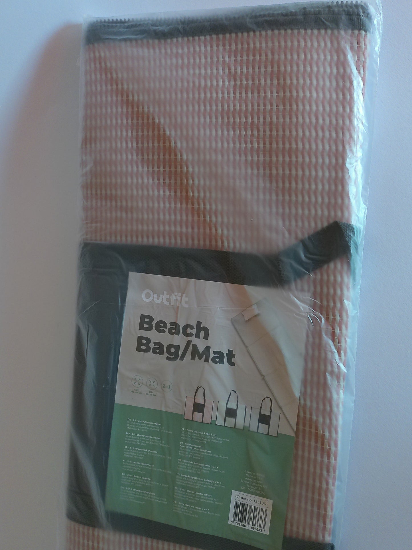 2-in-1 Strandtasche & Strandmatte – 180 x 60 cm, in 3 Farben