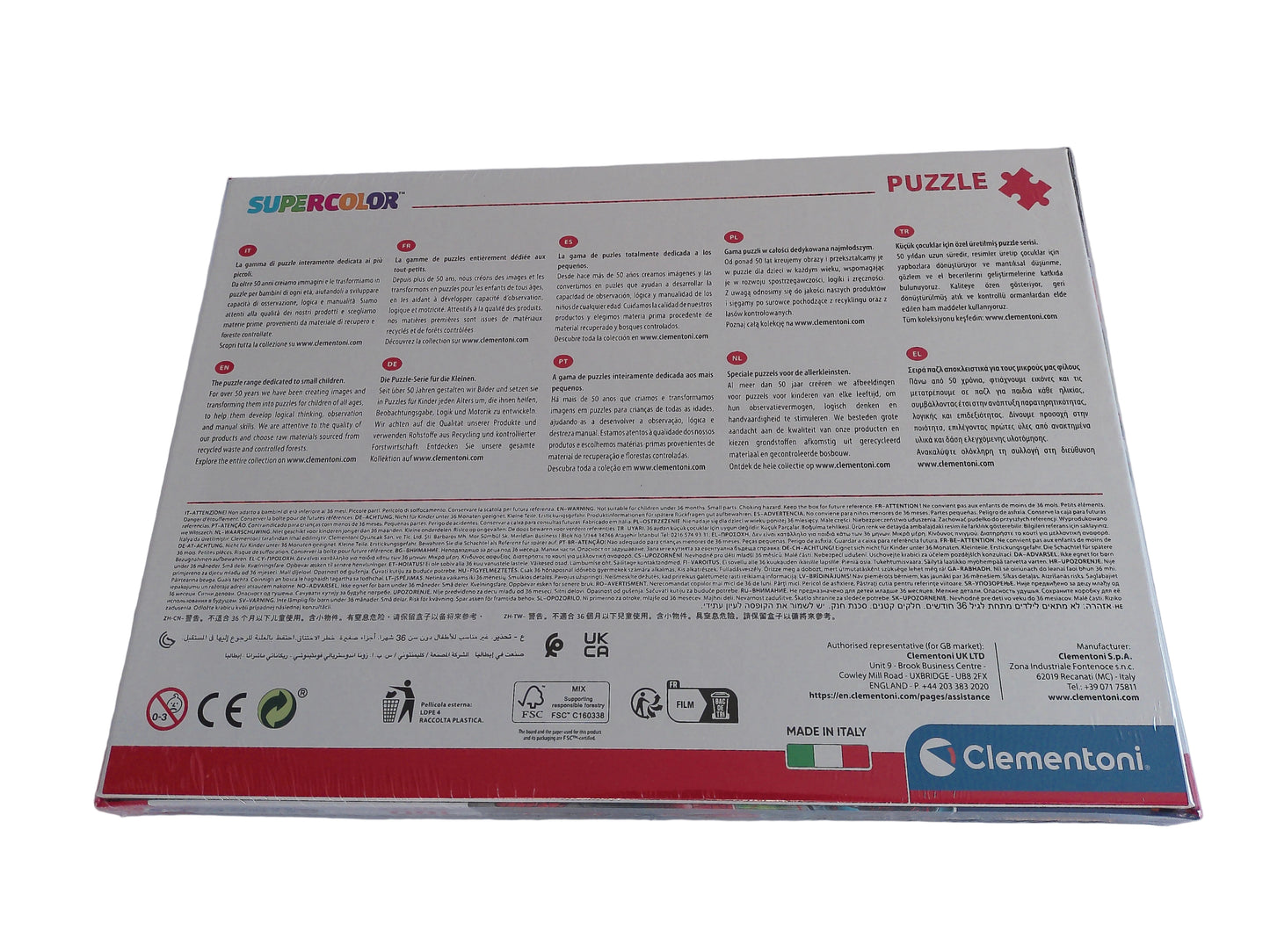 Clementoni Supercolor Puzzle – Marvel Spider-Man, 180 Teile (ab 7 Jahren)