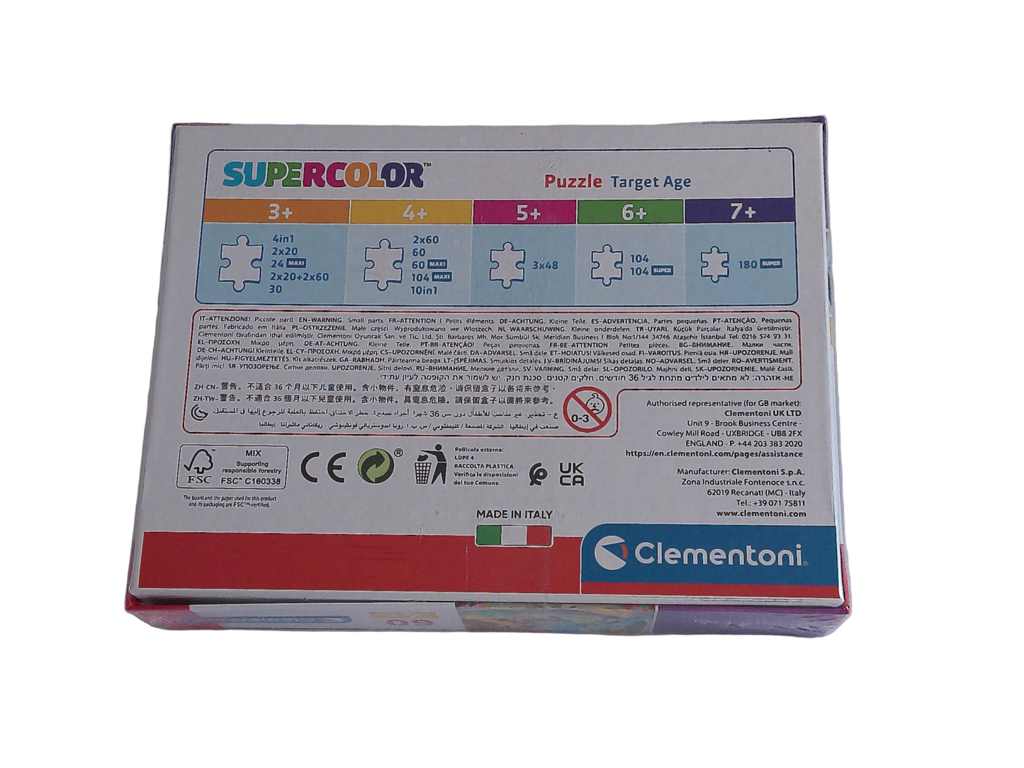 Clementoni Supercolor Puzzle – Disney Princess, 60 Teile (ab 4 Jahren)