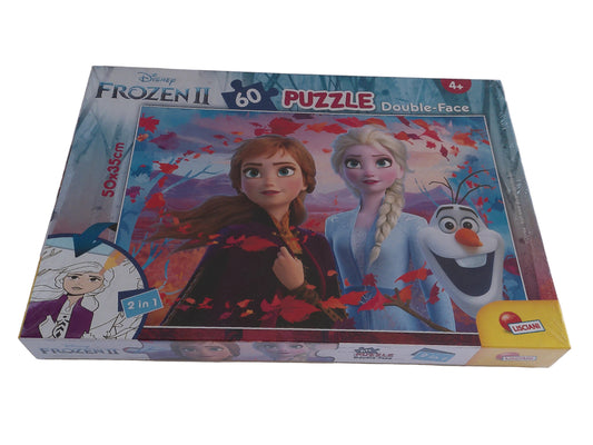 Lisciani Double-Face Puzzle – Disney Frozen II, 60 Teile (ab 4 Jahren)