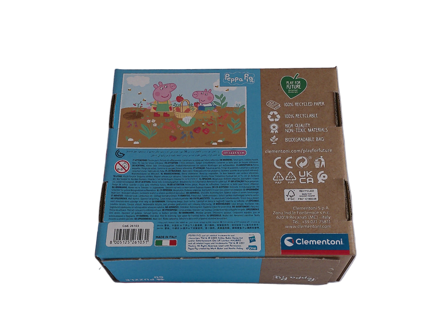 Clementoni Supercolor Puzzle – 60 Teile, 6 Motive zur Wahl (ab 5 Jahren)