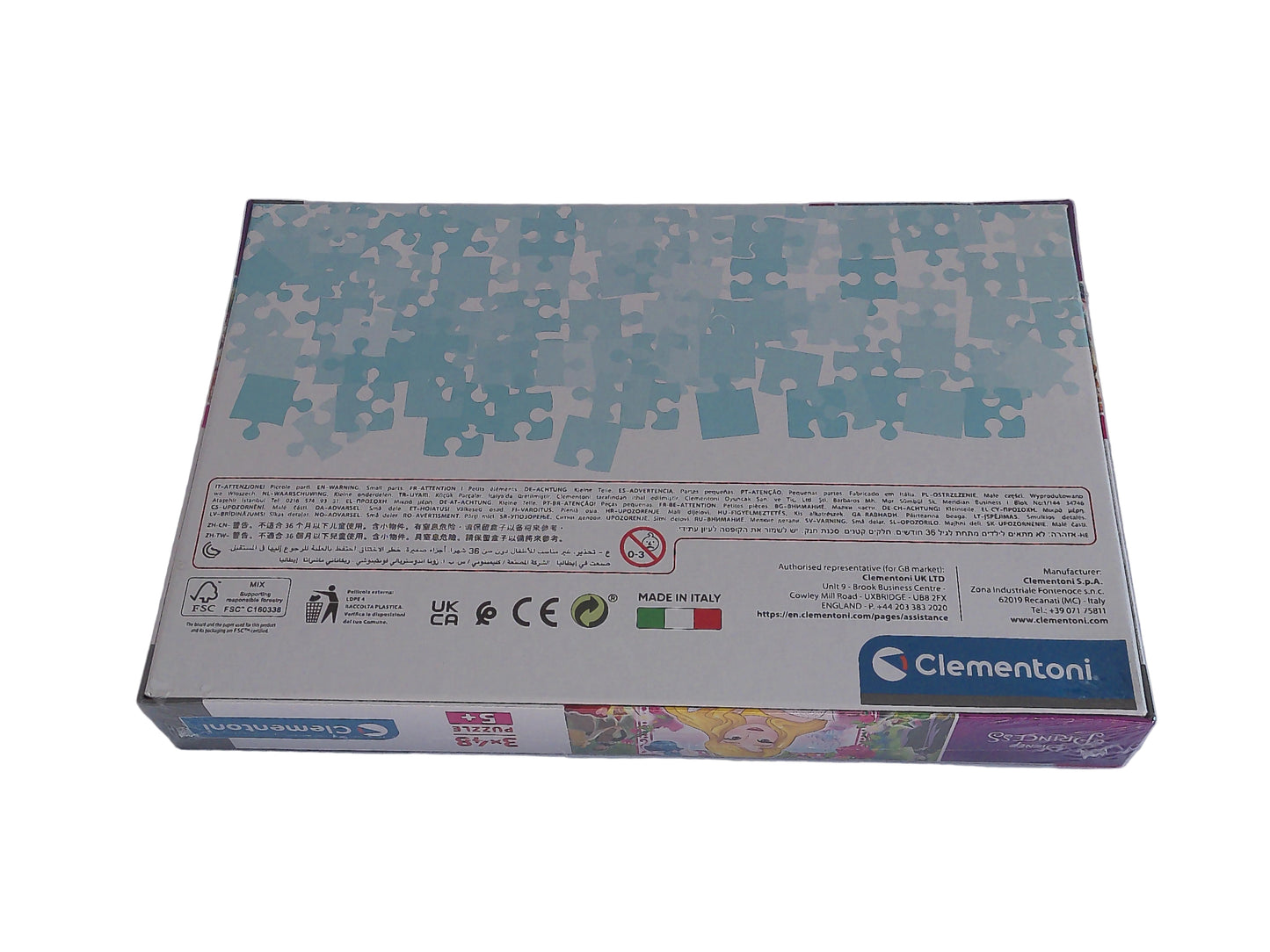 Clementoni Supercolor Puzzle – Disney Princess, 3 x 48 Teile (ab 5 Jahren)