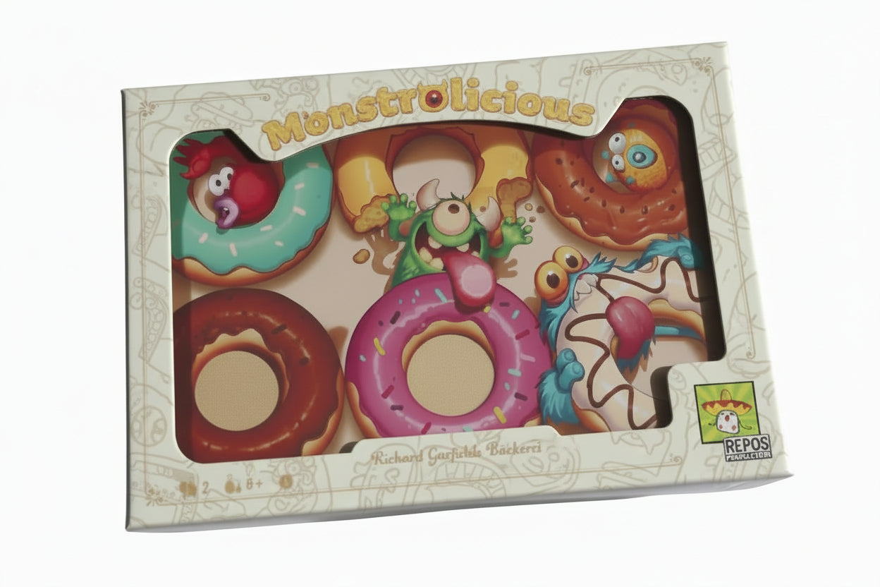 Repos Monstrolicious – Richard Garfields Bäckerei-Kartenspiel (12 × 16,5 cm)