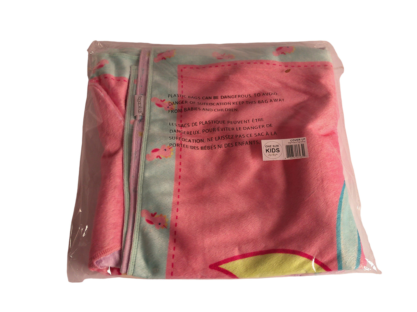 Kinder Badeponcho Meerjungfrau wendbar – Flapjackkids | UPF 50+ | 2–6 Jahre