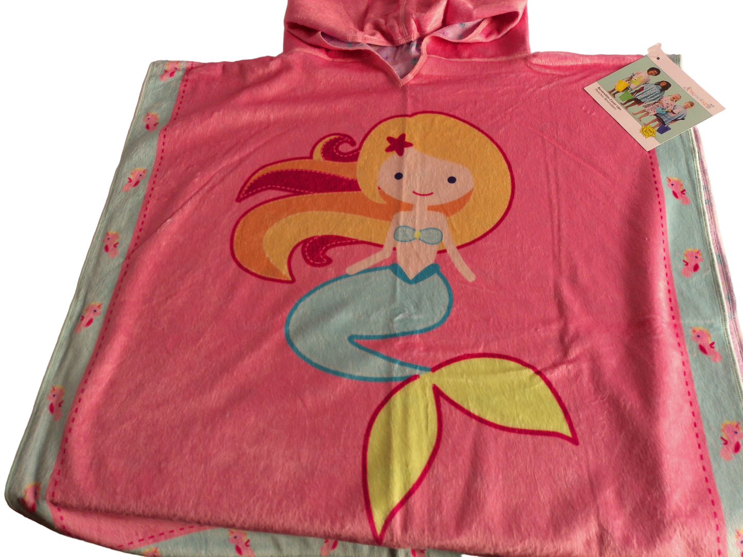 Kinder Badeponcho Meerjungfrau wendbar – Flapjackkids | UPF 50+ | 2–6 Jahre