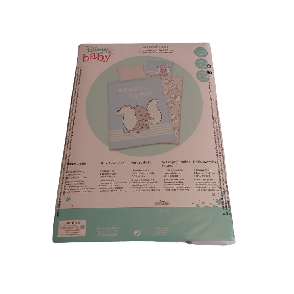 Disney Dumbo Wendebettwäsche Kissenbezug 40cm x 60cm Bettbezug 100cm x 135cm