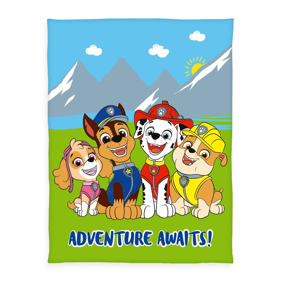 Paw Patrol Starter-Set – Vliesdecke 130x170 cm & Puzzle 3x48 Teile | Lizenzprodukt