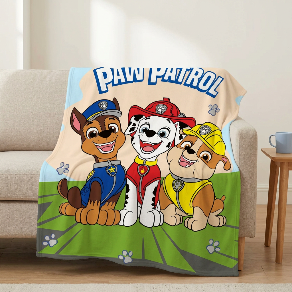 Paw Patrol Kinder-Vliesdecke 130 × 170 cm