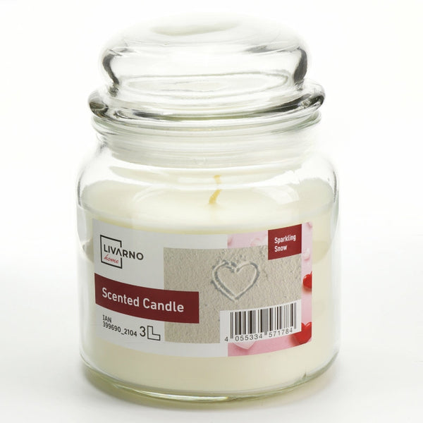 Duftkerze Sparkling Snow im Bonbonglas 435 ml – LIVARNO home