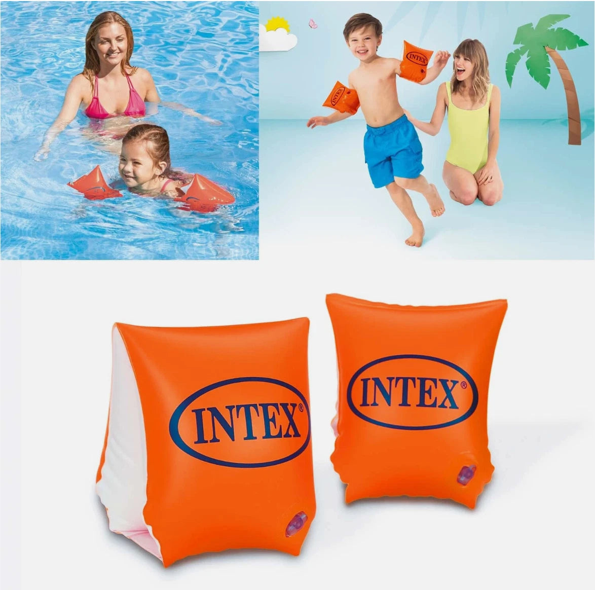 INTEX Schwimmärmel Wet Set – Kinder Schwimmhilfe, rot (3–12 Jahre)